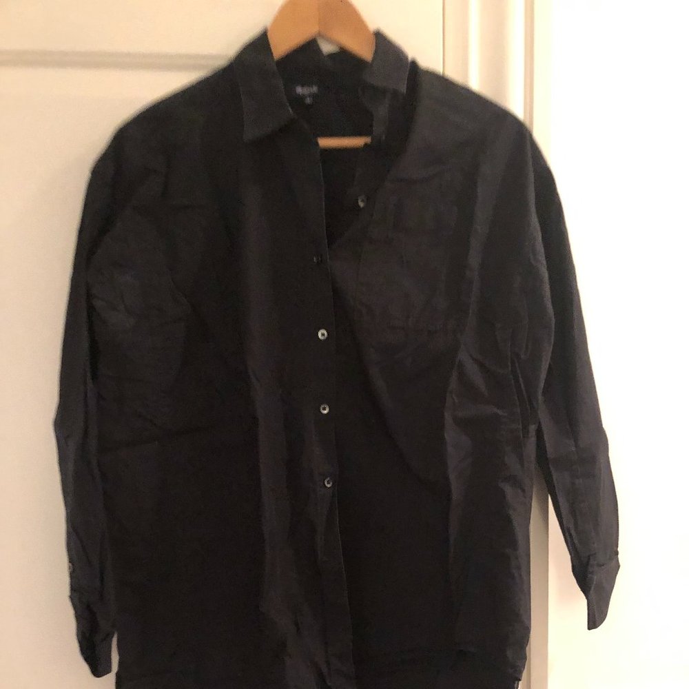 Madewell Black Button Down